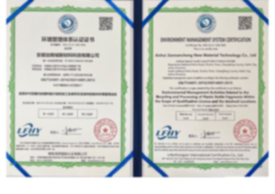ISO 14001 环境管理体系认证证书